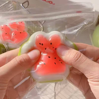 Jouet anti-stress patte de chat pastèque, jouet sensoriel, Mochi Squishy, jouets à presser pour soulager le stress