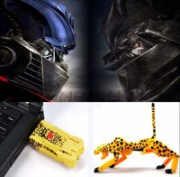 Clé USB Chien Robot Transformer 32 Go, Clé USB 2.0 en forme de Chien de Dessin Animé 4 Go 8 Go 16 Go, Clé USB Personnalisable avec Logo