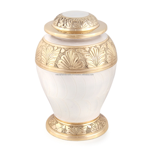 Banda moderna de flores y hojas para bebé, urna de cremación para cenizas humanos, la mejor memoria para su ser querido - Product Image 3