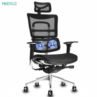 Chaise de bureau ergonomique moderne et réglable en maille, fabriquée en Chine, avec cadre en aluminium et garantie de 36 mois