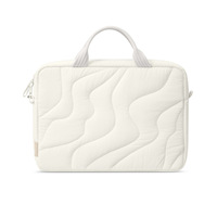 Sac fourre-tout matelassé ultra léger et résistant à l'usure pour ordinateur portable, sac à main en polyester couleur unie moelleux, pochette de protection pour ordinateur portable 001