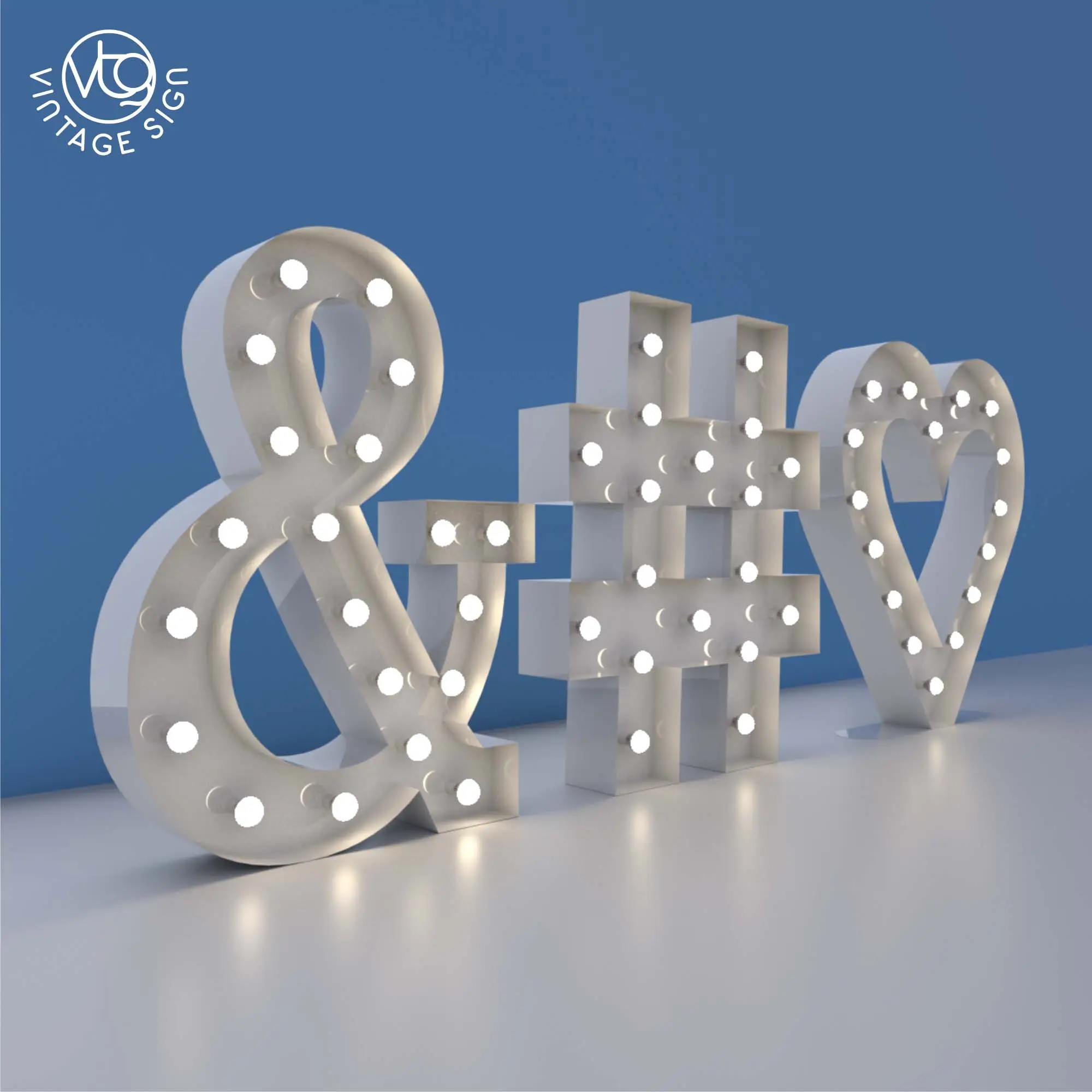 Decorative Alphabet With Love Heart Light Up Numbers 5ft Marquee Letters For Wedding Freestanding Signage