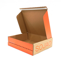 Caja de Regalo de Papel Kraft Plegable con Logotipo Impreso Personalizado de Alta Calidad para Envíos de Comercio Electrónico