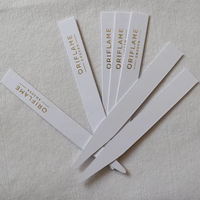 Bande de parfum en papier pour testeur de parfum personnalisé avec logo imprimé or noir