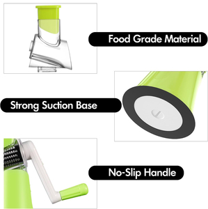 Multi-Function Manual Slicer <b>Vegetable</b> Mandoline Shredder Cutter <b>Chopper</b> Grater 3 Inner Adjustable Blades Dishwasher Safe - Product Image 3