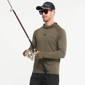 Logo personnalisé Chemise de pêche à manches longues pour hommes Camo Design UPF Polyester Performance Quick Dry Wear - Product Image 4