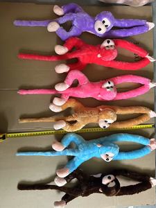 Boneka Monyet Gibbon, Bantal Hewan Kartun Simpanse, Penjepit Gorden Berbobot, ODM Dapat Disesuaikan, Boneka Anak-anak