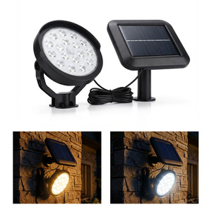Projecteur solaire extérieur étanche pour jardin, montage mural ou au sol, éclairage paysager pour arbres et pelouses - Product Image 1