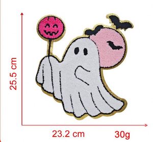 แพทช์ปักลายผีแมงมุมสุดน่ารัก ขนาดใหญ่ ขอบสีทอง ลายธีมฮาโลวีน สำหรับตกแต่งเสื้อฮู้ดและกระเป๋า - Product Image 5