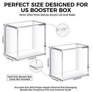 NOVISON - Caja Magnética Acrílica Transparente de 5 mm, Directo de Fábrica, Estuche Protector para Exhibición ETB, Ecológico y Moderno - Product Image 2