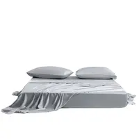 निर्माता कीमत बेड शीट सेट 4 PCS 100% बांस कपड़े बिस्तर सेट