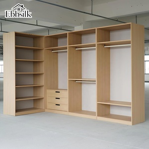 Armoires de <span class=keywords><strong>chambre</strong></span> modernes en bois massif avec placards en bois, placard à portes coulissantes assemblé, matériau de panneau, usine OEM - Product Image 2