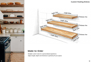 <span class=keywords><strong>Étagère</strong></span>s flottantes en bois personnalisées avec éclairage LED sous l'<span class=keywords><strong>étagère</strong></span>, <span class=keywords><strong>étagère</strong></span>s d'angle pour le <span class=keywords><strong>rangement</strong></span>, meubles de <span class=keywords><strong>cuisine</strong></span> certifiés CE SAA RoHS RCM - Product Image 6