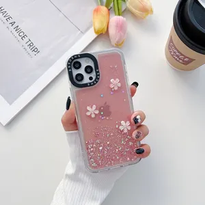 2.0 Photo Frame Flower Glue Shell Cell Phone Case for iPhone Samsung Xiaomi