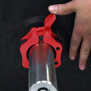 Collier de serrage antidérapant en plastique de 50 mm pour haltères, barres de <span class=keywords><strong>musculation</strong></span> et fitness – Clip de sécurité coloré pour l'exercice - Product Image 2