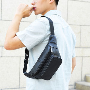 Riñonera impermeable de diseñador de lujo personalizada, riñonera deportiva de cuero Pu, riñonera para hombre - Product Image 2