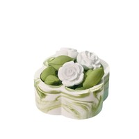 Ensemble diffuseur de parfum artisanal écologique en plâtre, forme de fleur, senteur gardénia et rose, idéal pour les spas et les cadeaux