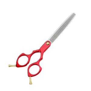 Tijeras de peluquería ultraligeras para mascotas, acero 440C, mangos de colores para cortar el pelo de perros, diseño práctico - Product Image 2