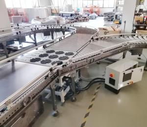 Luhui Chất lượng cao đu bánh xe phân loại pivoting bưu kiện băng tải Hộp chuyển đổi sóng SORTER với tủ điều khiển cho thông minh phân loại - Product Image 6