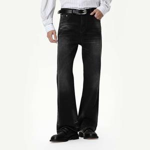 جينز دينيم بالجملة من يالي فايب سبوت، مغسول بقصة فضفاضة مستقيمة وخصر متوسط، ثقيل الوزن للشتاء والخريف، تصنيع حسب الطلب للرجال - Product Image 4