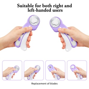 Cutter rotatif ergonomique de 45 mm avec roulement, confort amélioré - Product Image 6