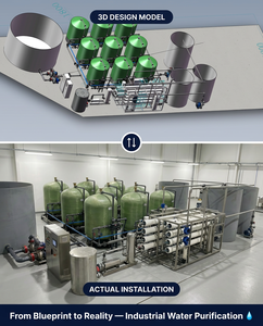 Machine de filtration <span class=keywords><strong>d</strong></span>'<span class=keywords><strong>eau</strong></span> RO 500LPH montée sur châssis, certifiée CE, pour l'hôtellerie, les hôpitaux, les écoles, l'alimentation en <span class=keywords><strong>eau</strong></span> centralisée, <span class=keywords><strong>installation</strong></span> facile - Product Image 5