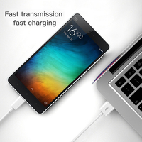 Câble de données USB-C rapide 2.1A en PVC blanc, prix d'usine, pour téléphones mobiles Redmi VIVO et utilisation informatique