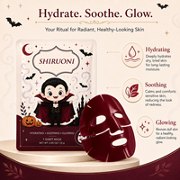 Masque facial jetable OEM/ODM Vampire Halloween Pack, hydratant, illuminateur, apaisant et confortant.