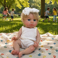 Poupée Reborn LouLou de 13 pouces, en silicone lesté, corps entier, fille réaliste, peinte à la main, jouet doux, jouet éducatif, racines implantées à la main