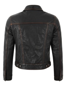 Custom 100% Genuine Black Soft Nappa Leather <b>Women</b>’s <b>Jacket</b> Minimal Design YKK Zipper Private Label OEM/ODM Clean Modern Luxury - Product Image 4