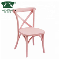 Chaise en résine pour enfants à dossier croisé colorée pour les fêtes Différents types pour les événements