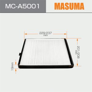 Masuma ตัวกรองห้องโดยสาร MC-A5001อะไหล่รถยนต์แผ่นกรอง AC ด้านหน้าหลัง LDT LDT 0 - Product Image 2