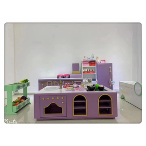 Ensemble de meubles de jeu en plastique souple pour enfants, pour intérieur/extérieur - Équipement de terrain de jeu durable - Product Image 3