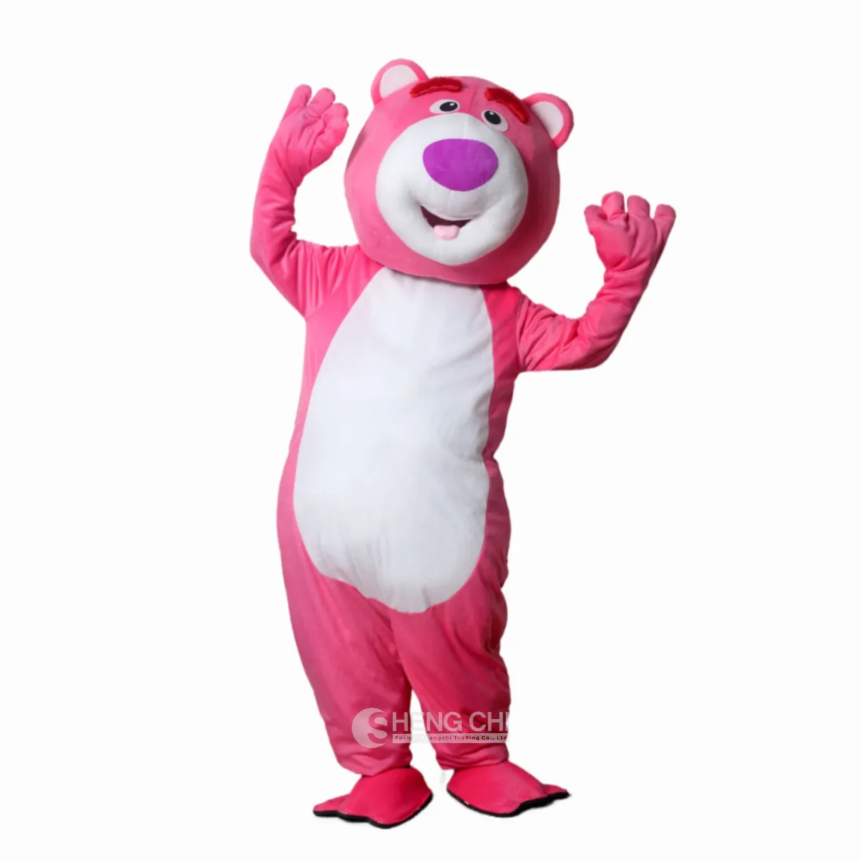 Inventario di fabbrica mascotte abbigliamento orso fragola abbigliamento personaggio dei cartoni animati orso personalizzato panda puntelli abbigliamento