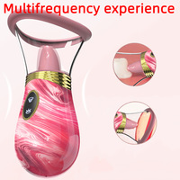 Neuer Vibrator Sexspielzeug Zungen-Leck-Saug-Ei für Weibliche Masturbation Brustmassagegerät für Erwachsene Geräuscharm Großhandel