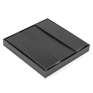 Caja de Regalo Plegable Negra Crown Win con Tapa y Base Personalizadas, con Relieve, Cartón Corrugado, UV Localizado, Reciclable, Caja de Dos Piezas - Product Image 2