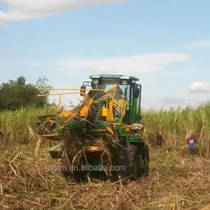 Weit verbreiteter ganzer Stiel Kleiner Zuckerrohr-Harvester/Zuckerrohr-Schneide maschine Mähdrescher mit Top Cutter Gear Drive Farms