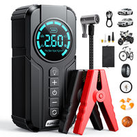 Démarreur de voiture 3000A Peak, Power Bank 18000mAh avec compresseur d'air 150psi, charge rapide USB-C pour véhicules 12V en cas d'urgence
