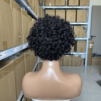Perruque bandeau tressée couleur naturelle 100% cheveux humains brésiliens 6 pouces sans colle sans dentelle facile à porter au quotidien pour femmes