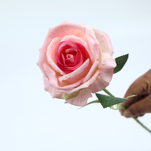 Fleur artificielle décorative, rose rouge <span class=keywords><strong>en</strong></span> velours, rose romantique pour mariage, <span class=keywords><strong>centre</strong></span> <span class=keywords><strong>de</strong></span> <span class=keywords><strong>table</strong></span> décoratif - Product Image 6