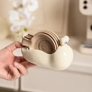 High Quality Novelty Snail <strong>Condiment</strong> Bowl <strong>Set</strong> <strong>Stackable</strong> Seasoning Plates Custom Logo Acceptable Bulk Supply - Product Image 2