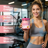 Gummies de créatine monohydrate 5000 MG pour femmes, complément de fitness avec collagène et vitamine D3 pour l'éclaircissement de la peau et le soutien énergétique