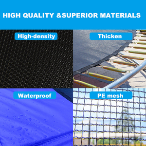 Tấm bạt lò xo thép ngoài trời lớn với lưới bảo vệ cho trẻ em và người lớn bền nhiều kích cỡ - Product Image 4