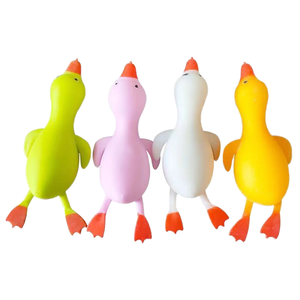 Juguete Antiestrés Gigante de Pato, Material EVA, Elástico y Blando, Ganso Blanco, Alivio del Estrés para Niños y Adultos, Regalo - Product Image 1