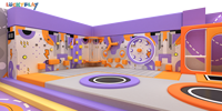 Luckyplay - Conjunto de Juegos Infantiles de Grado Comercial, Tobogán Interior y Piscina de Pelotas para Niños, 1 Año de Garantía, Capacidad para Más de 10 Niños