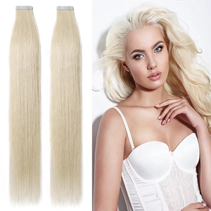 Extensiones de Cabello Humano Jasmine Beauty con Cinta Adhesiva, Extensiones de Cabello Humano Natural con Cinta Adhesiva Invisible de PU, Extensiones de Cabello Humano Real - Product Image 1