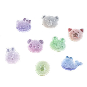 Accessoires en résine de simulation d'animaux de dessin animé, ornements souples pour coque de téléphone DIY, perles en plastique acrylique lucite, cadeau pour la fête des mères - Product Image 4