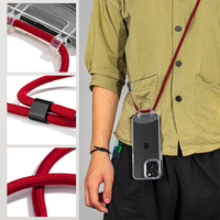 Réglable Transparent Sports-Design Crossbody Téléphone étui pour iphone 14 Pro Max Détachable Clair Couverture Étanche Antichoc