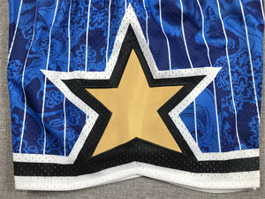 กางเกงขาสั้นบาสเก็ตบอลสำหรับผู้ชายกางเกงขาสั้นลายขวาง Wang Yan แห้งเร็วระบายอากาศดีปักลายขนาดใหญ่พิเศษ - Product Image 5