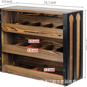 Estante de madera para almacenar cápsulas de café, especias de cocina, cosméticos, bolsitas de té y café. - Product Image 2